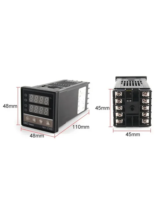 Термостат REX-C100 цифровой дисплей, K-тип, 220V-K регулятор, вариант, фото 4