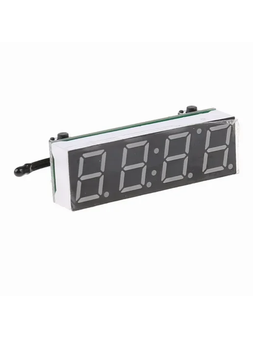 Авто часы 3в1 LED Вольтметр Термометр 12В, вариант, фото 4
