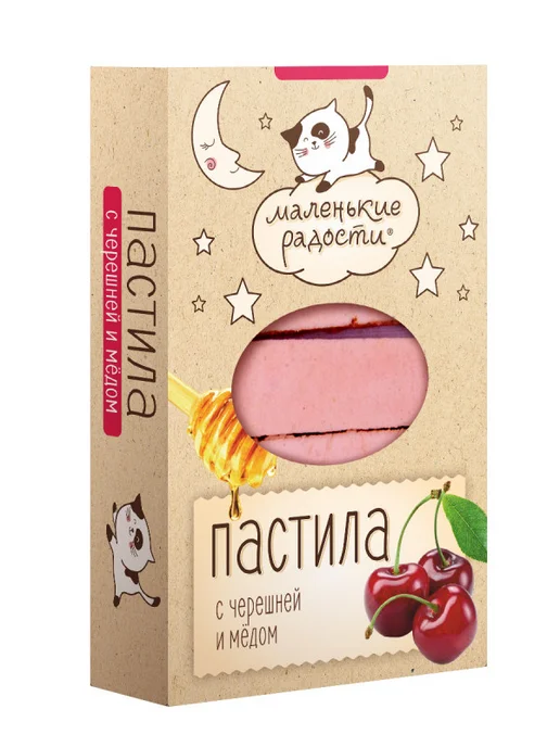 Берестов А.С. Пастила "Маленькие радости "Черешня,мёд" шт× 95гр, 95 г, фото 2