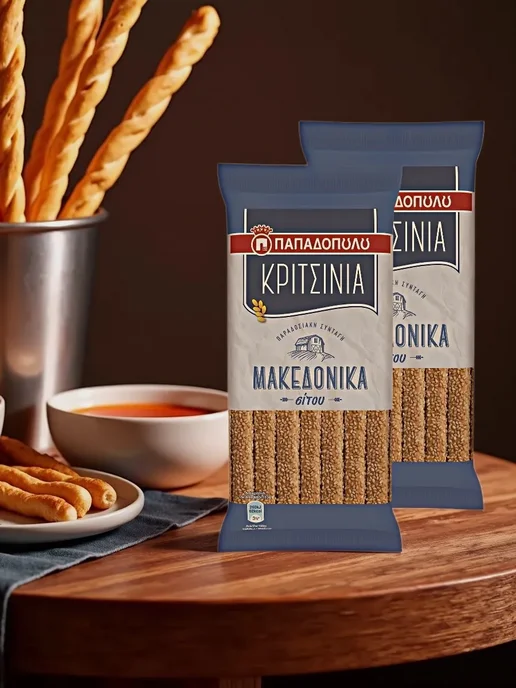 Нет бренда Палочки хлебные традиционные, KRISPIES, 200г (Набор из 2шт), 200 г, 2 шт