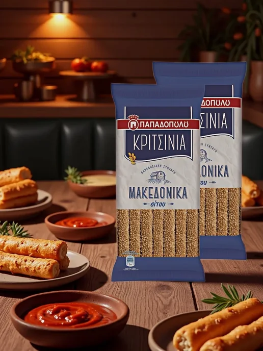 Нет бренда Палочки хлебные традиционные, KRISPIES, 200г (Набор из 2шт), 200 г, 2 шт, фото 2