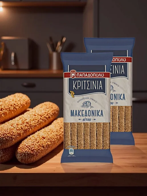 Нет бренда Палочки хлебные традиционные, KRISPIES, 200г (Набор из 2шт), 200 г, 2 шт, фото 3