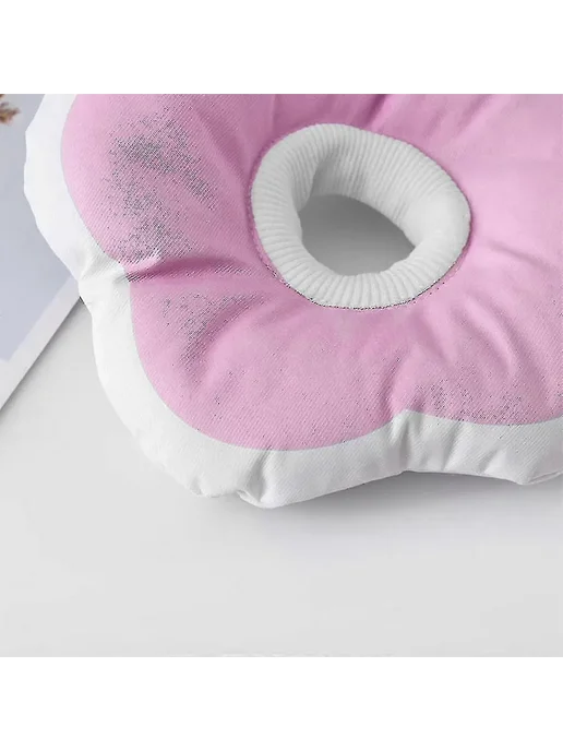 Ошейник хлопковый постоп. цветочный Р. S Цв. Pink, розовый, фото 3