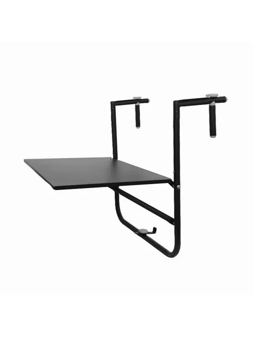 Складной стол для сада, металл 60х40х70 см Черный, 60x40x70 см