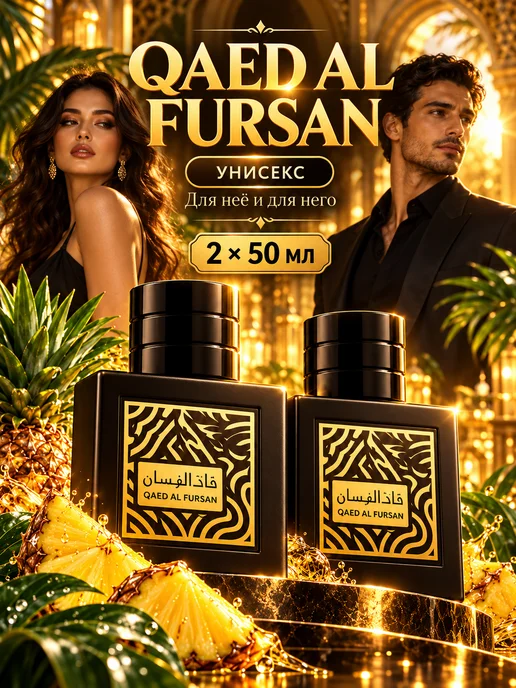 RuYa Парфюмерный набор унисекс 2х50 мл Духи Qaed Al Fursan, 2x50, фото 4