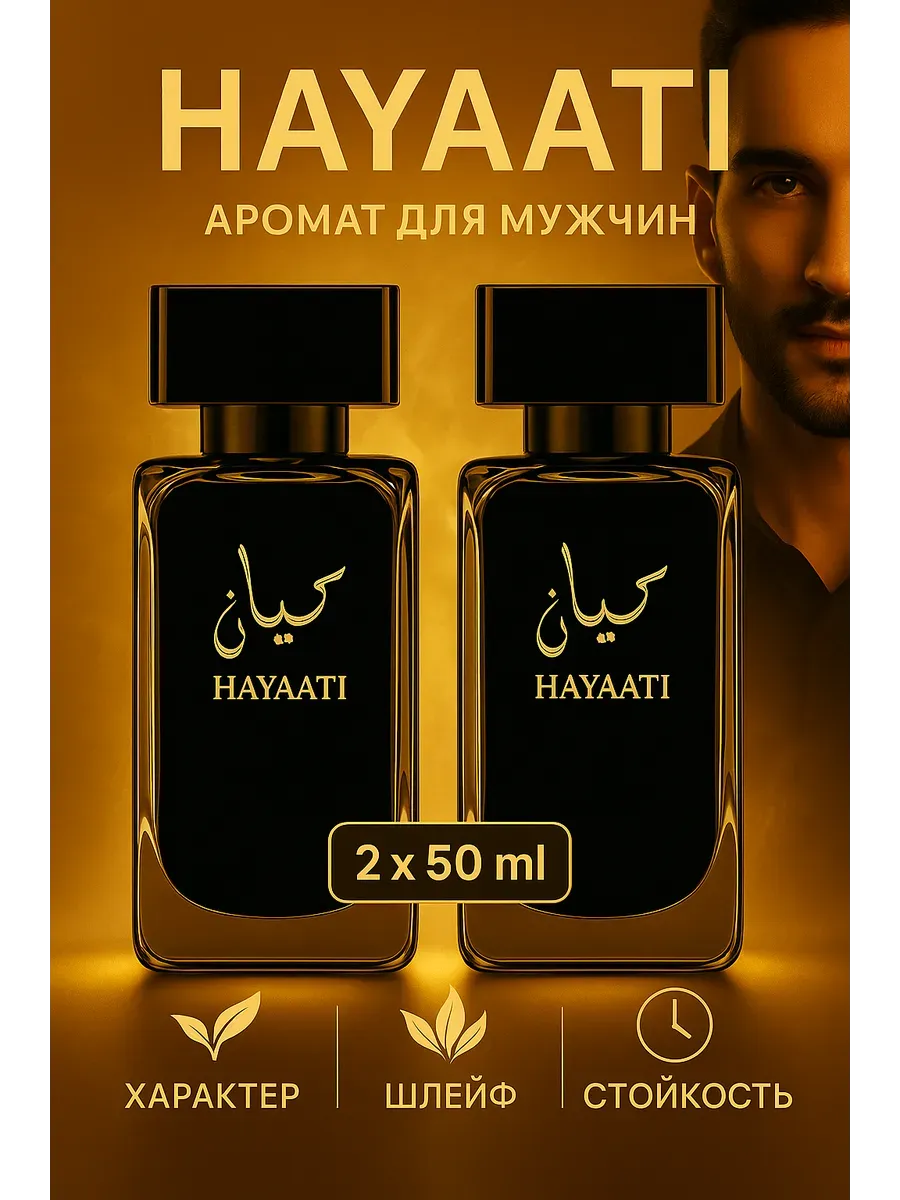 Парфюмерный набор Духи Hayaati 2×50 мл мужская парфюмерная в…