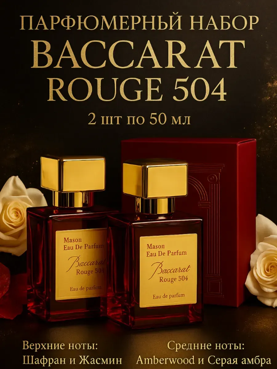 Парфюмерный набор Baccarat Rouge 504 2×50 мл