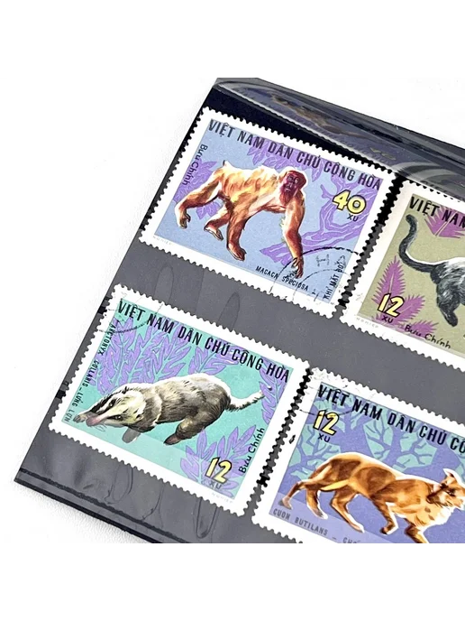 ПОРТ ВИНТАЖ Винтажные марки "Фауна". Набор 6 шт. Вьетнам, 1970-е, 6 шт, фото 3