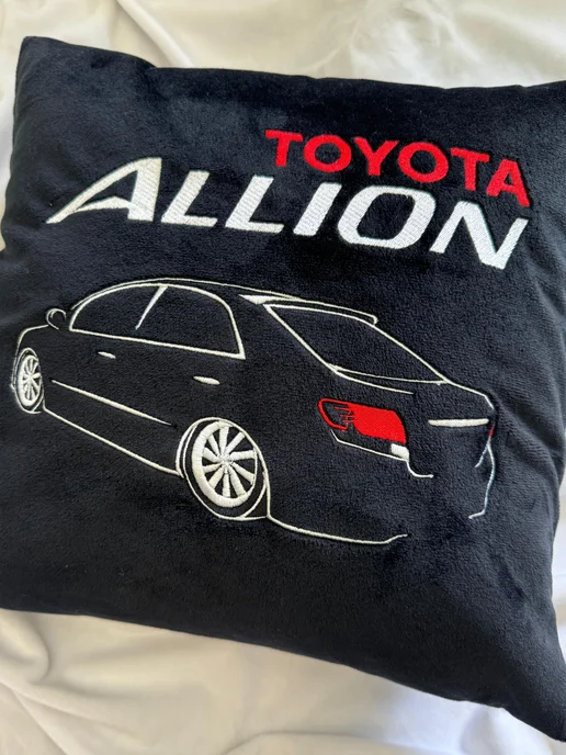 Шпулька.Art Автомобильная подушка Toyota, вышивка, 35х35 см, 35x35 см, фото 3