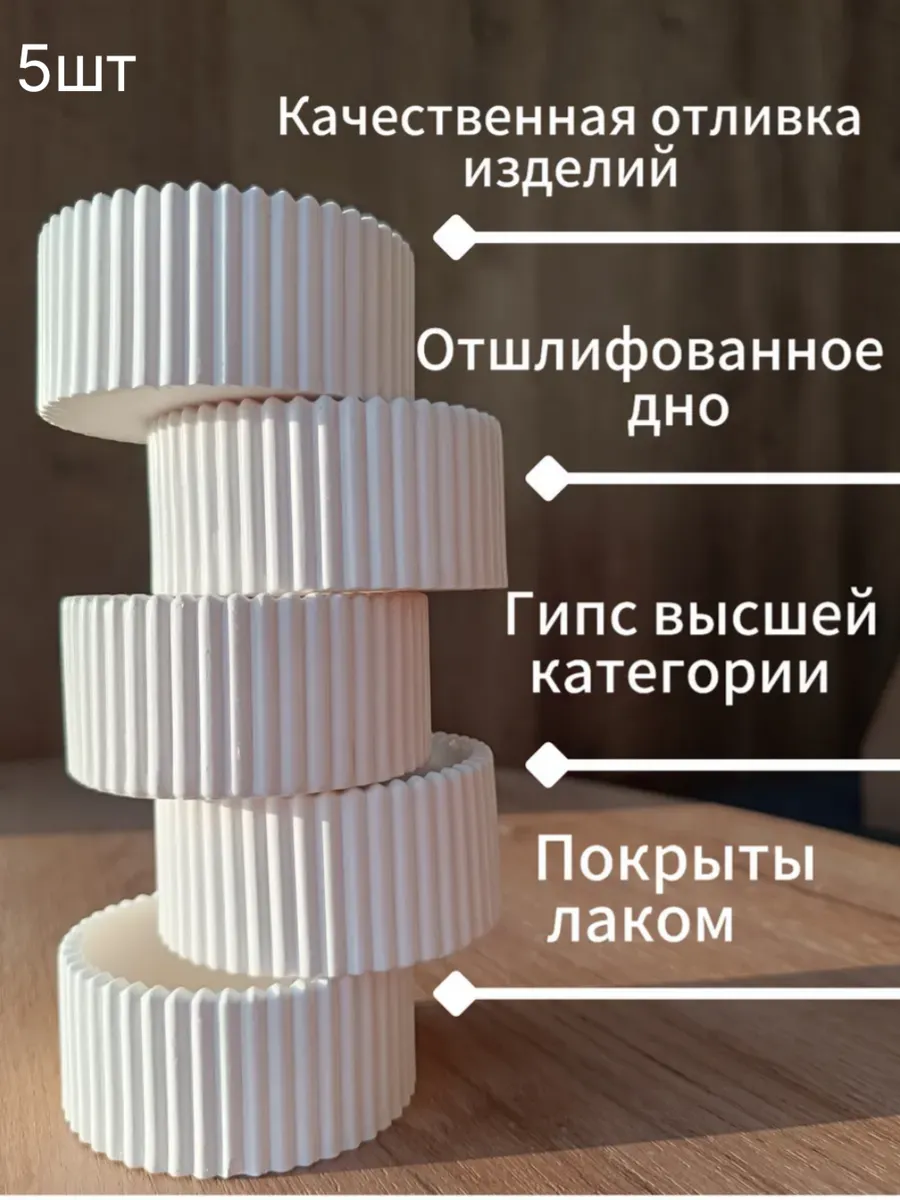 Подсвечники гипсовые