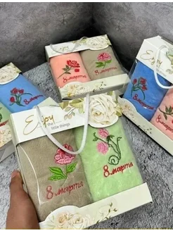 Полотенца кухонные микрофибра набор подарочный