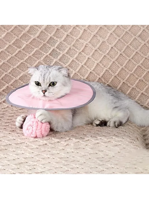 Конус для кошек защита от lecken ран Р M Цв Pink, розовый, фото 2