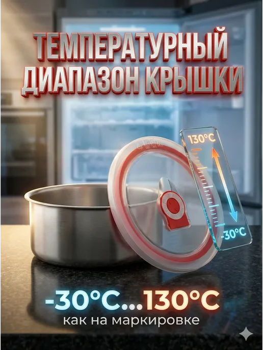 AII570 Набор контейнеров для еды с крышкой 4шт, 4 шт, фото 4