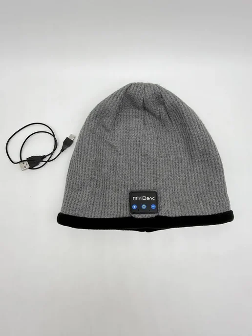 ГКМ2 Шапка c 2мя встроенными беспроводными Bluetooth наушниками, вариант, фото 2