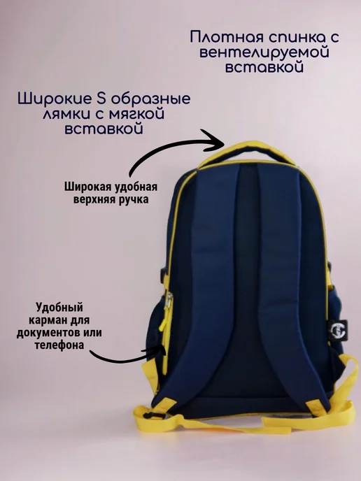Рюкзак спортивный Киокушинкай каратэ, синий, фото 2