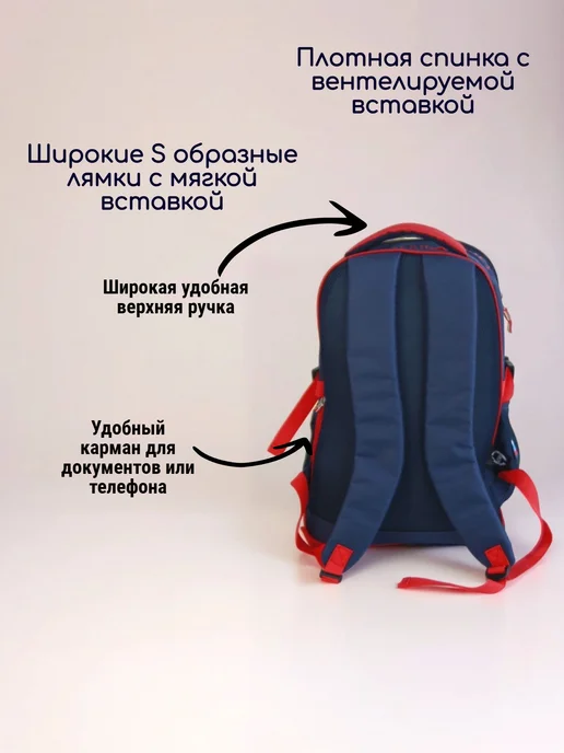 Рюкзак спортивный для киокушинкай каратэ, синий, фото 2
