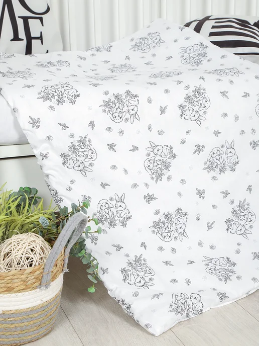 HOME TEX Одеяло детское для новорожденных в кроватку и коляску, черный, фото 6