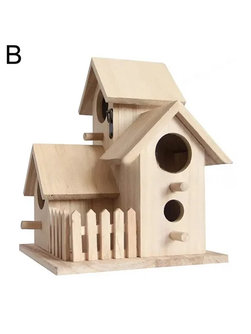 Скворечник из дерева кормушка для птиц HOF0332B, вариант