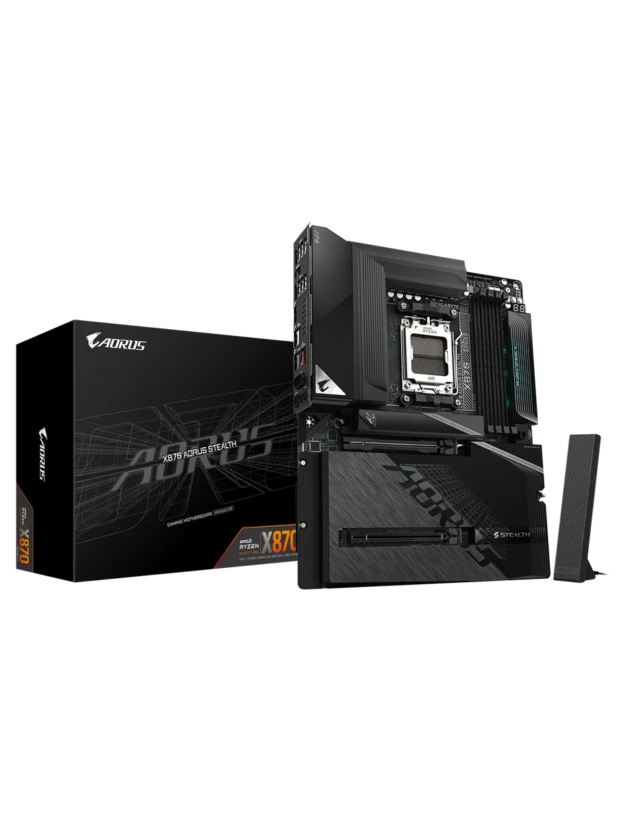 Материнская плата X870 STEALTH AM5 AMD X870 ATX RTL AORUS 796417308 купить в интернет‑магазине Wildberries