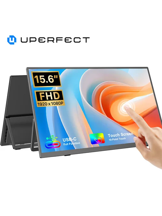 Uperfect 15.6" Портативный сенсорный монитор 1920*1080, 60 Гц, 1920x1080