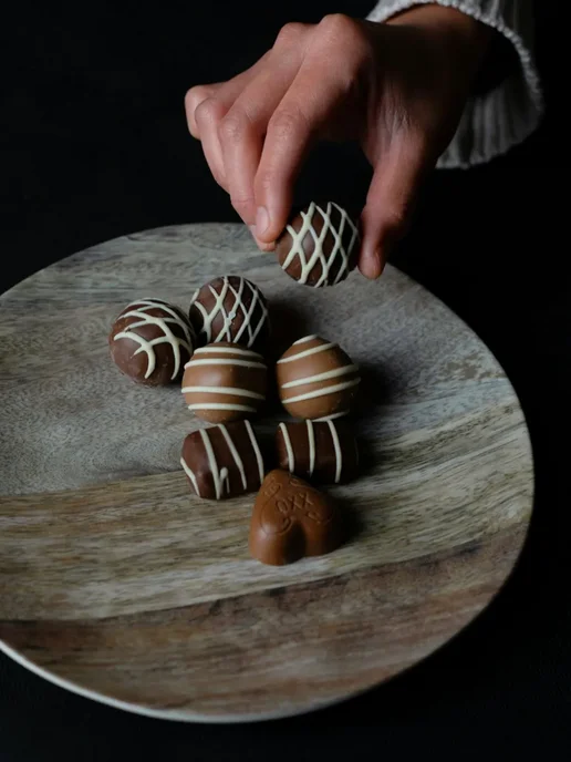 CHOCOLATE FLOWERS Шоколад кондитерский молочный 33.6%, 500 г, 100 г, фото 7