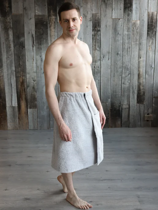 BIO-TEXTILES Махровый банный килт на липучке подарок, вариант, фото 2