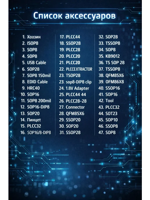 XGecu T48 TL866II — универсальный программатор микросхем, TL866II универсальный с ZIF, фото 3