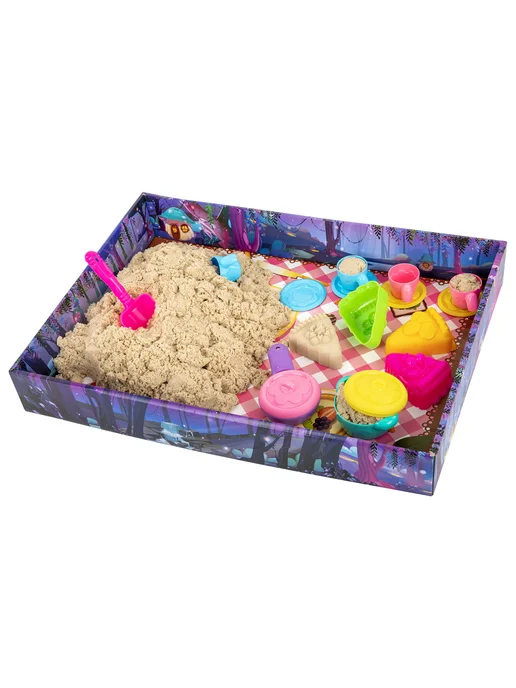 BRAUBERG KIDS Кинетический песок 3 кг ВЕСЕЛОЕ ЧАЕПИТИЕ, 3 кг, фото 3