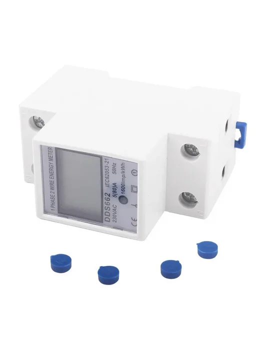 Счетчик электроэнергии 80A 220V LCD DIN SKU, вариант, фото 4