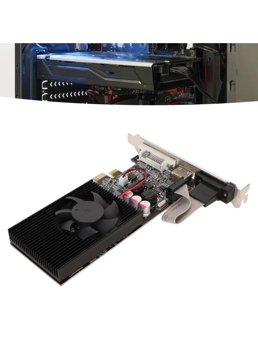 Видеокарта GT210 1G DDR3 64bit, 1 г, фото 8