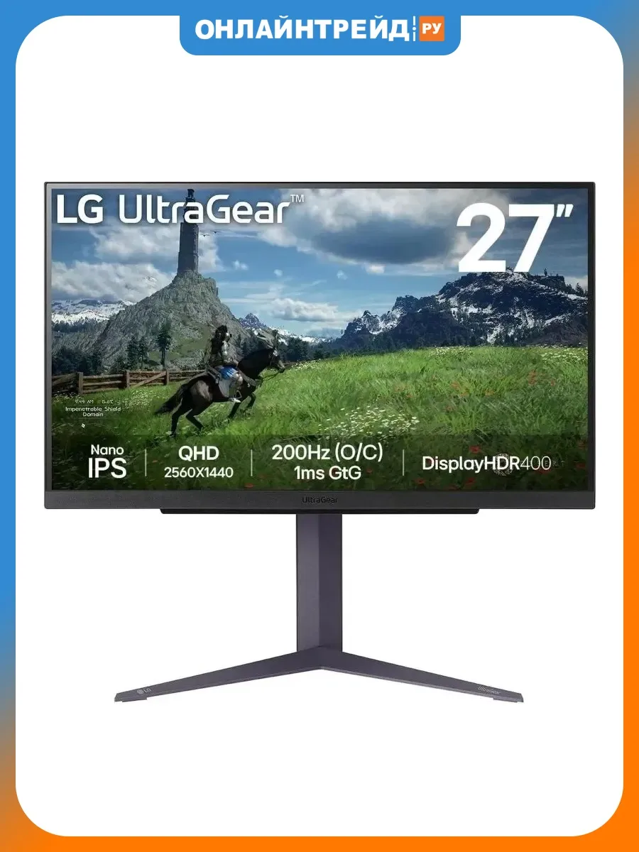 LG Монитор UltraGear 27GS85Q-B 27" черный