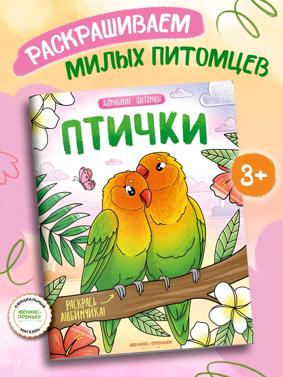 Птички : Раскраска для детей