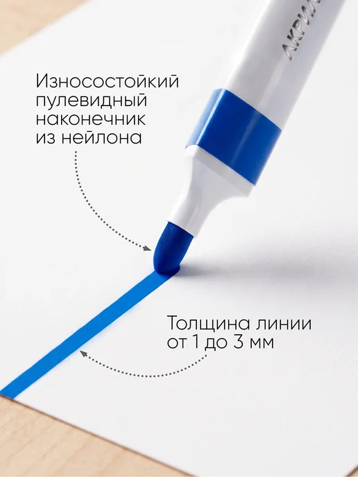 Гамма Акриловые маркеры для рисования 36 цветов, 36 цв., фото 3
