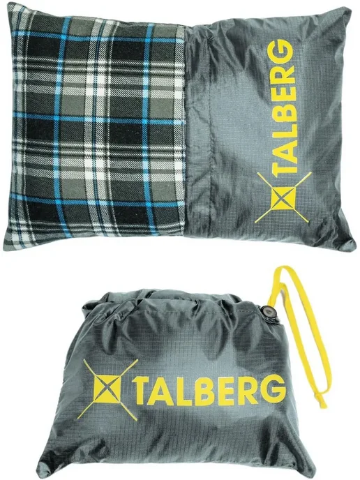Talberg Подушка туристическая кемпинговая CAMPING PILLOW LARGE, серый, фото 4