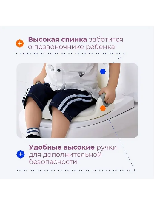 Адаптер для унитаза Серый ABS пластик, серый, фото 3