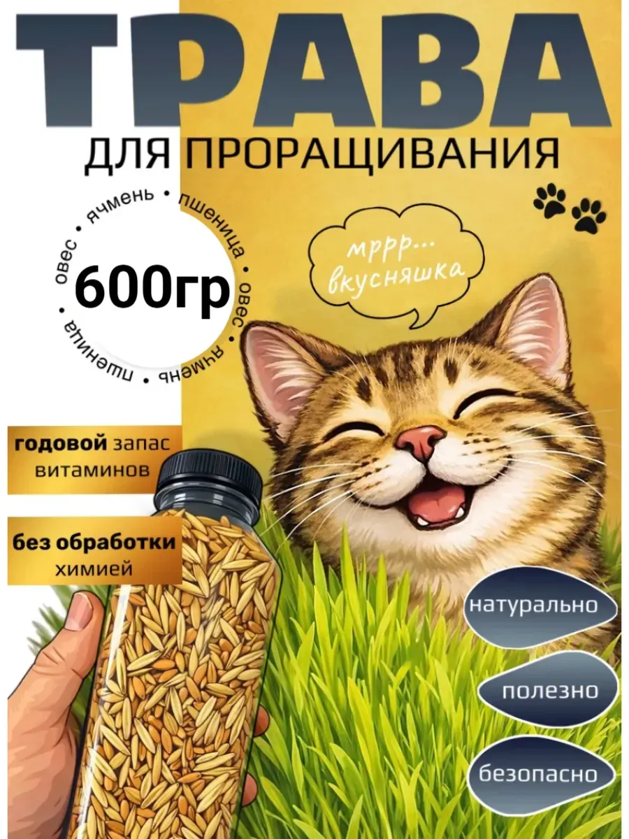 трава для кошек