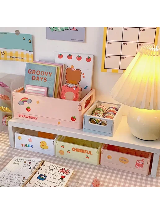 Складная корзина для хранения-office supplies Р. S Цв. Pink, розовый, фото 5