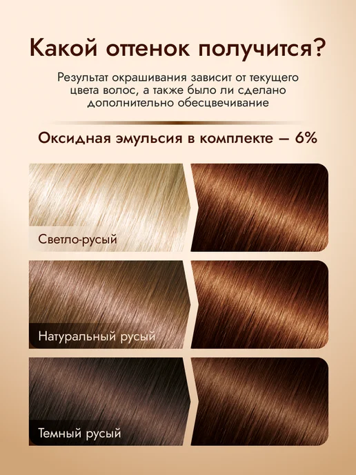 Only Bio Краска для волос золотой кофе 5.3, золотой, фото 3