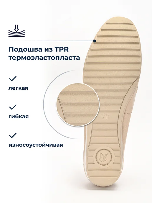 Caprice Мокасины летние туфли натуральная кожа, бежевый, фото 4