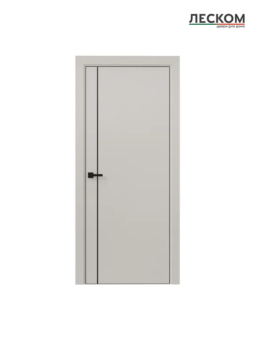 ЛЕСКОМ Дверь R-1В PL 800х2000 полотно, ematix кремовый, МЧ, 700x2000, фото 2