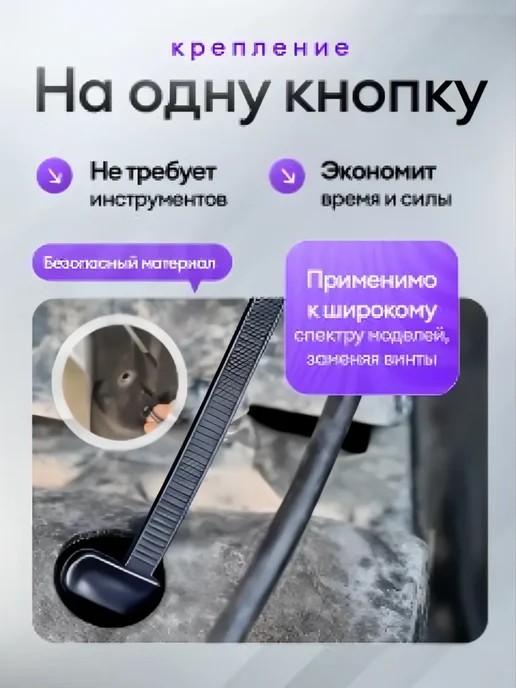 Стяжки пластиковые универсальное крепление для авто, 100 шт, фото 6