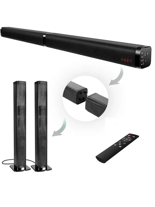 Саундбар для ТВ 40Вт Bluetooth HDMI Optical Чёрный, 40 Вт, фото 3