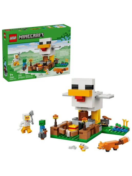 LEGO Конструктор Minecraft 21585 Птицефабрика, белый, фото 3