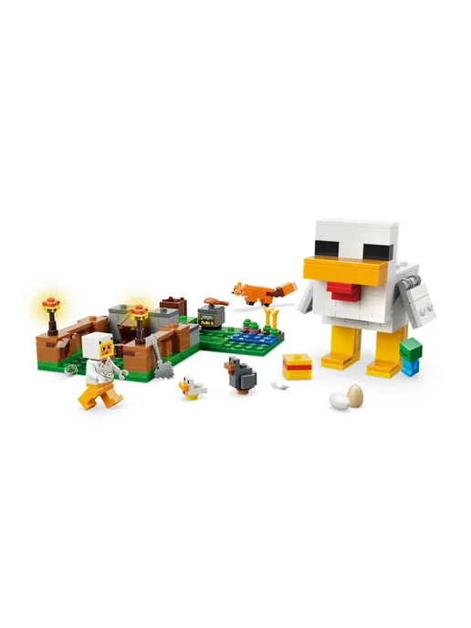 LEGO Конструктор Minecraft 21585 Птицефабрика, белый, фото 5