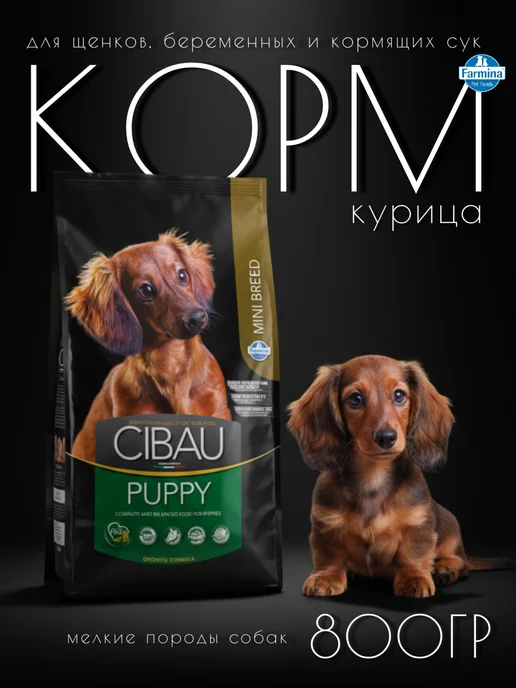 Сухой корм Farmina Cibau для собак, мелкие, щенки, 0,8 кг