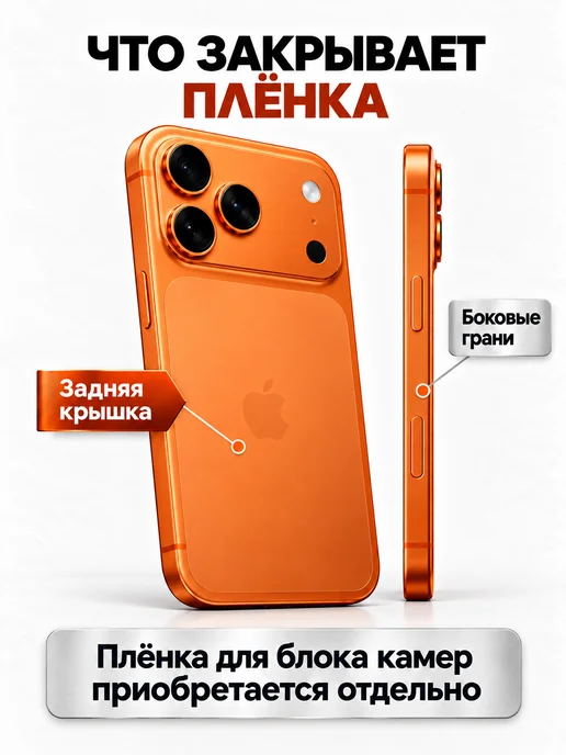 TONKO Защитная гидрогелевая пленка на корпус iPhone 17 Pro Max, вариант, фото 3