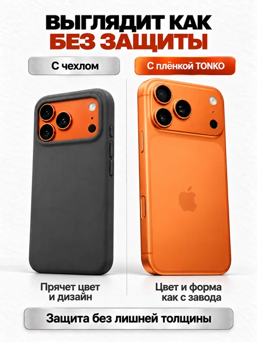 TONKO Защитная гидрогелевая пленка на корпус iPhone 17 Pro Max, вариант, фото 6