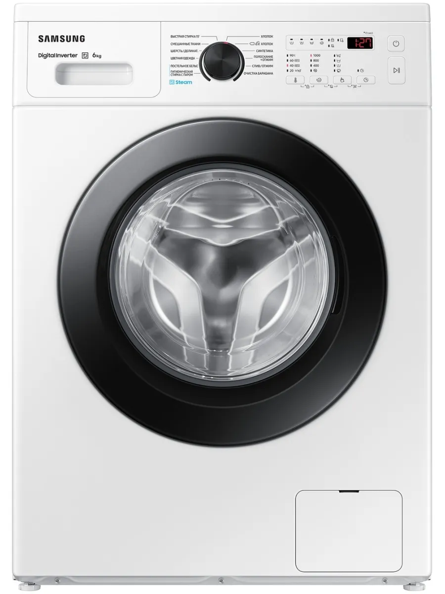 Стиральная машина WW60AG4S00CE LD кл. A фронт. макс. 6кг бел Samsung 797531038 купить за 31 691 ₽ в интернет‑магазине Wildberries