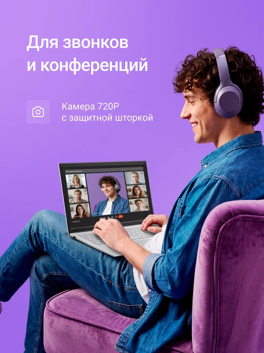 Asus Ноутбук Vivobook 15 X1504VA 15.6" Core 5 120U 16 512 DOS, серый, фото 7