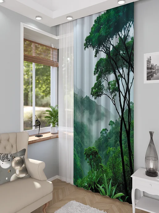 Homepick Фотошторы для гостиной, занавеска в спальню 145х265, 145x265, фото 2